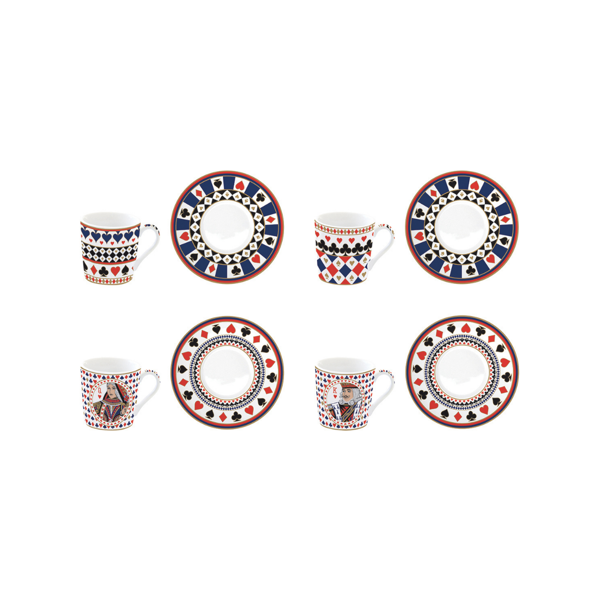 Casino Royale – 4 Tazas de Porcelana Italiana