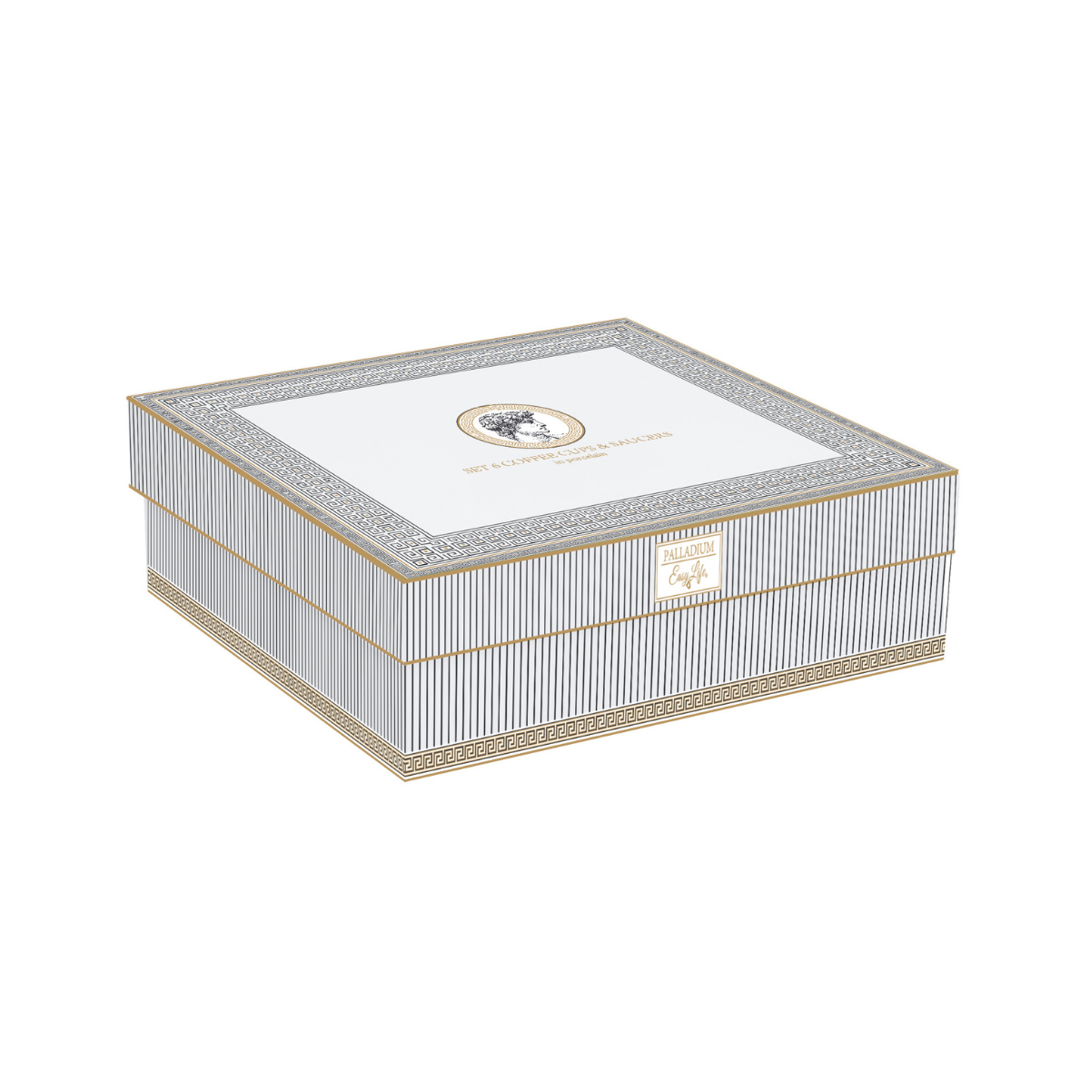Set Palladium – 6 Tazas de Porcelana Italiana