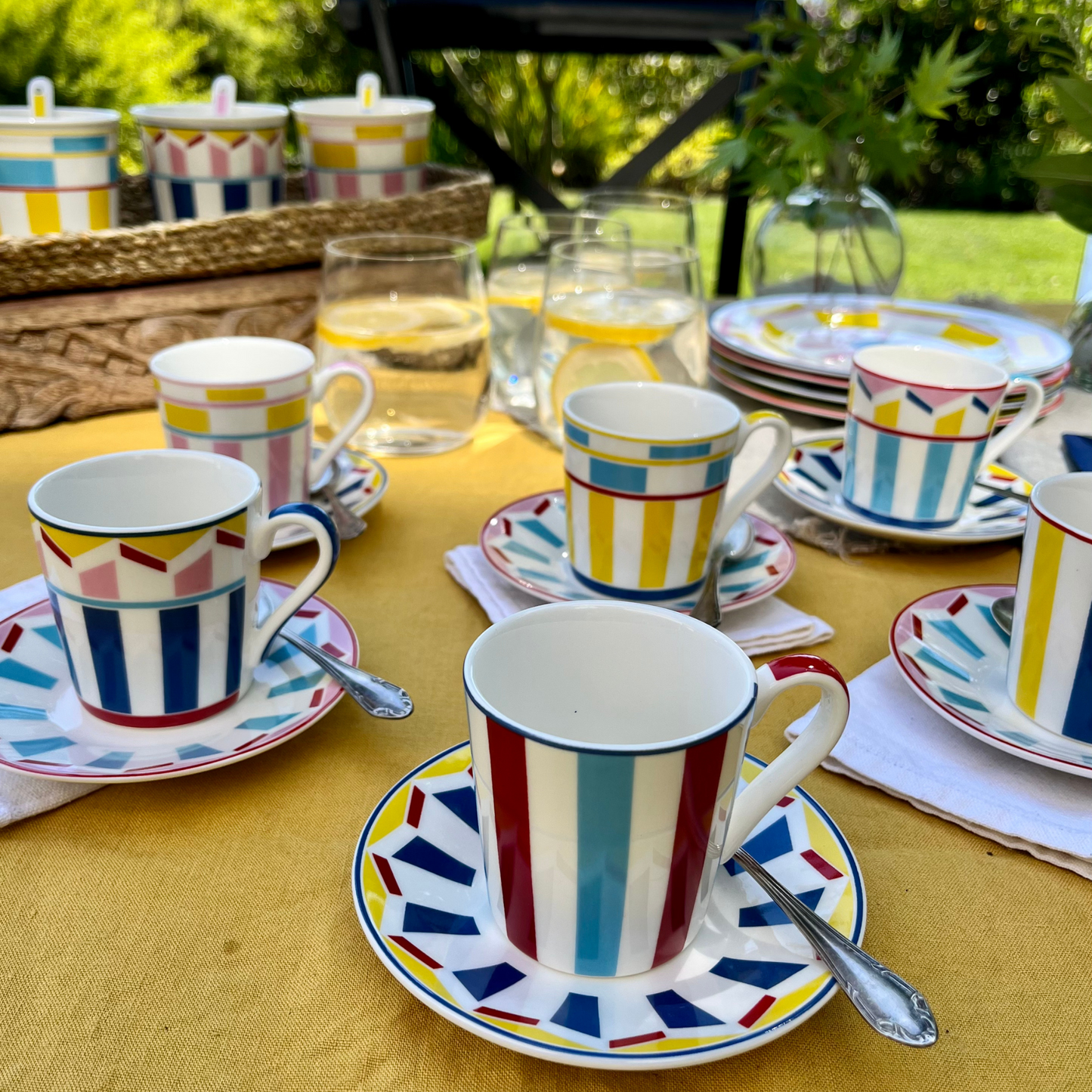Set Geocromia – 6 Tazas de Porcelana Italiana
