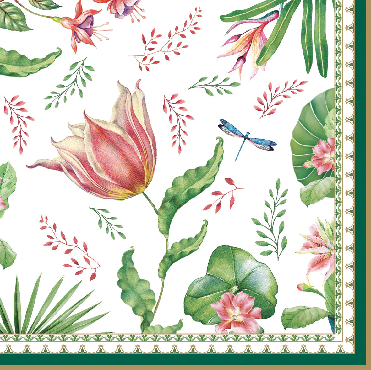 Servilletas de papel Botanic Chic - 20 unidades