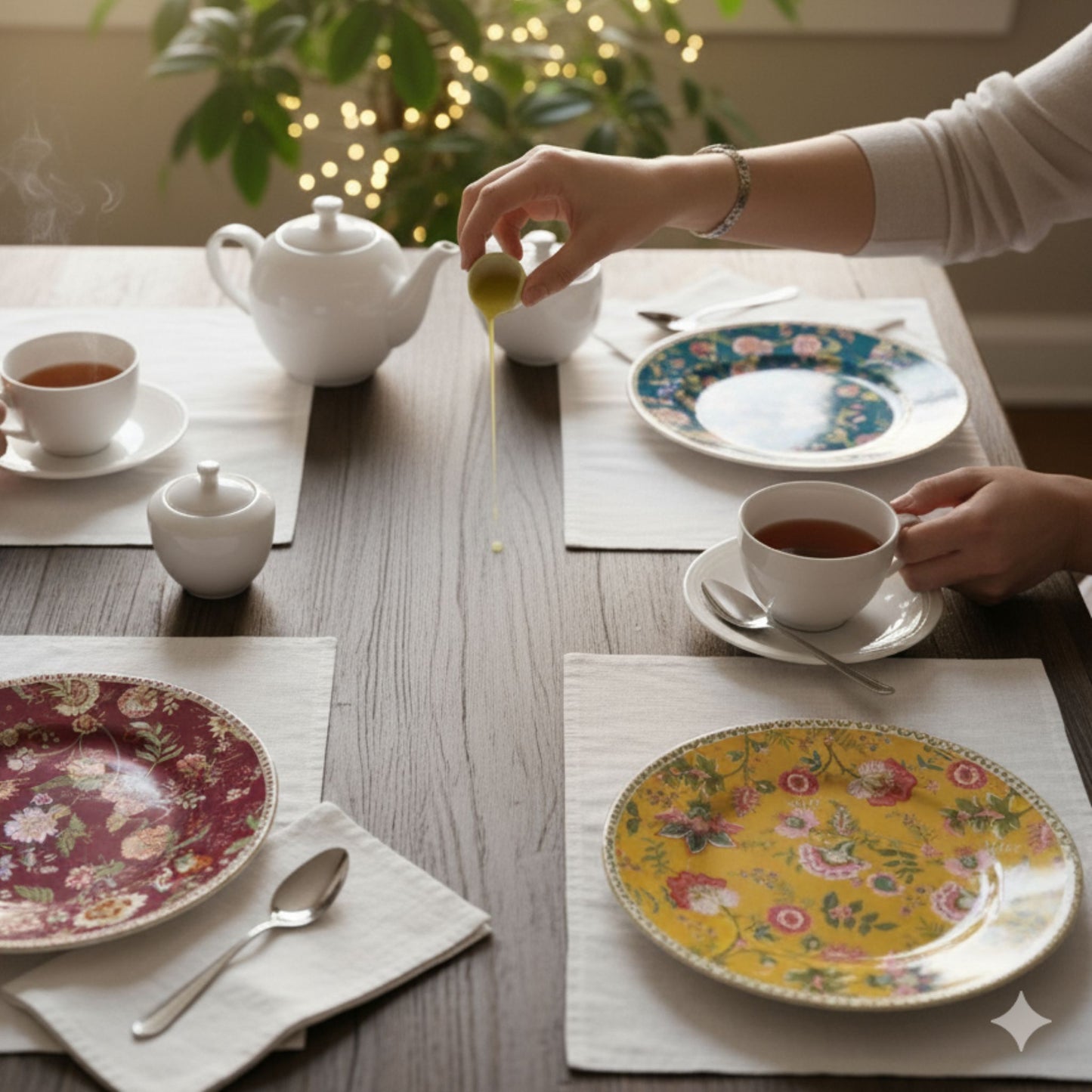 Platos Postre Magic Orient