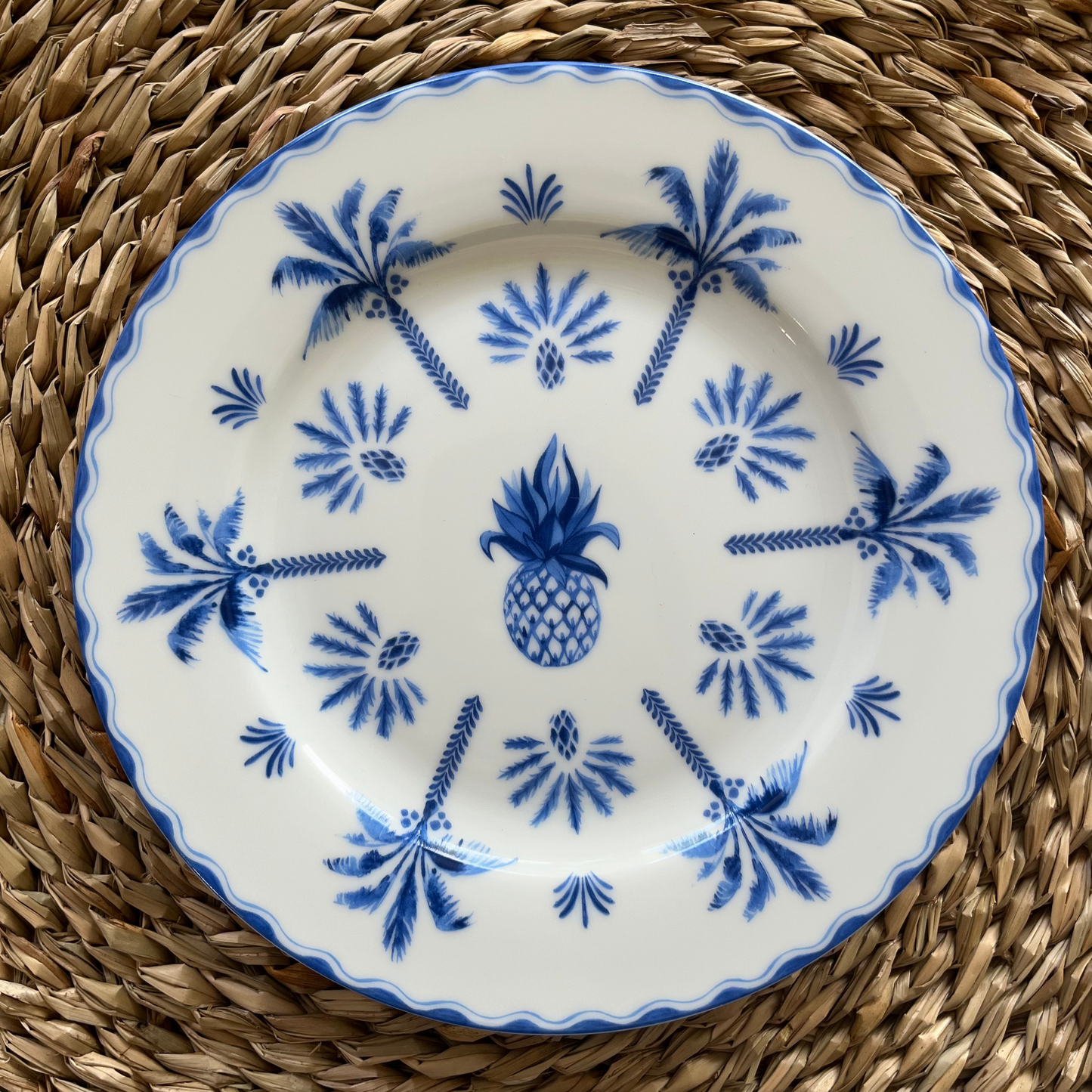 Platos Postre Exotic Vibes Azul