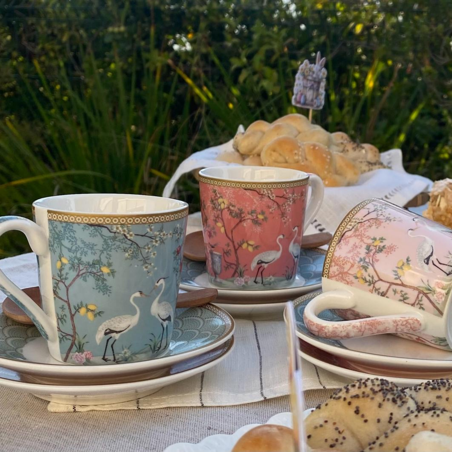 Set Jardin de Reves – 6 Tazas de Porcelana Italiana