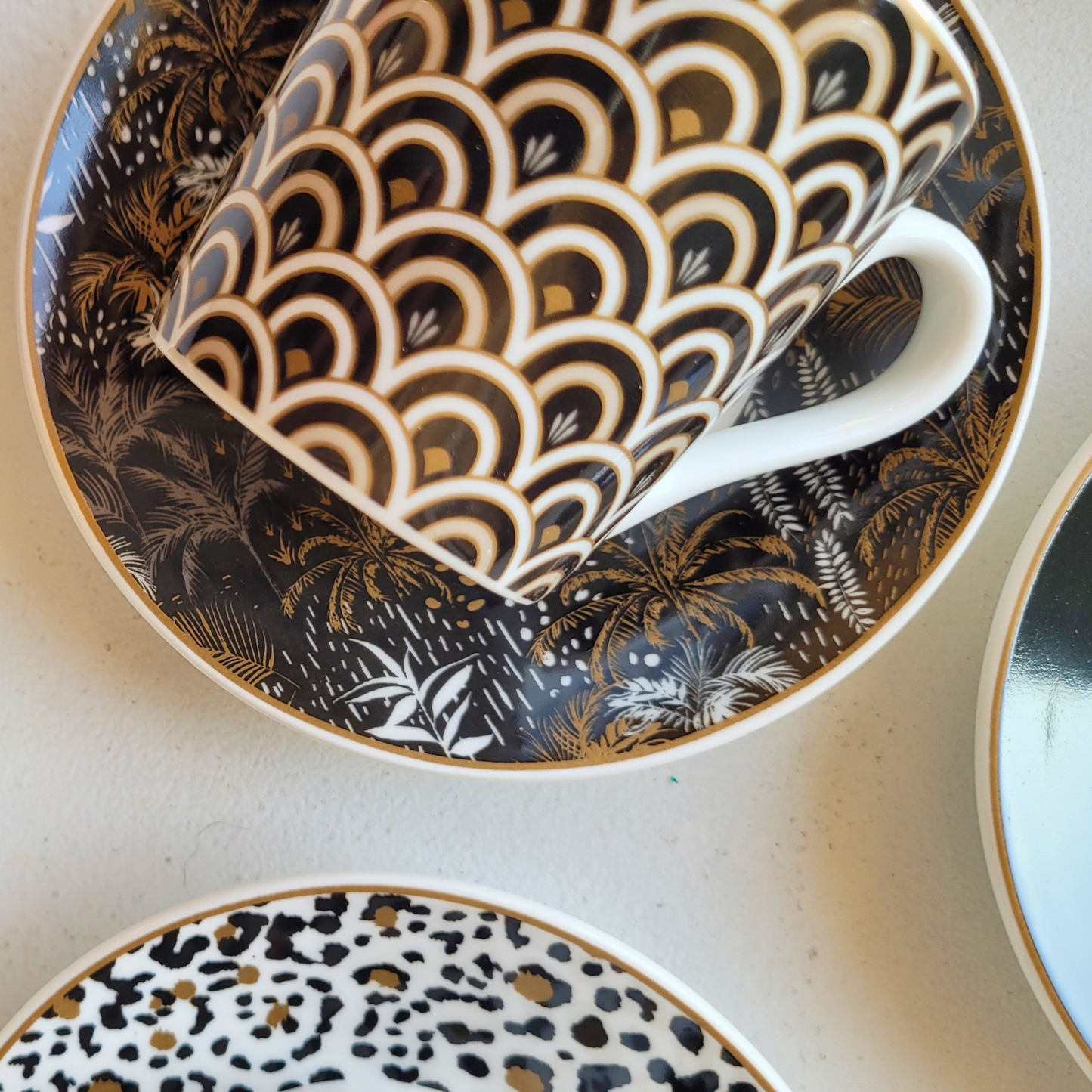 Set Coffee Mania Savana – 6 Tazas de Porcelana Italiana