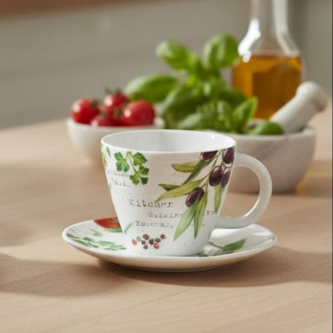 Set Home&Kitchen - 2 tazas de porcelana
