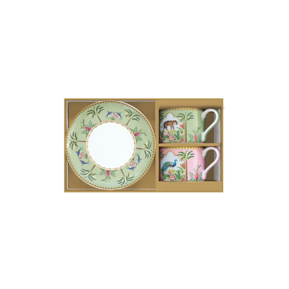 Set Paradis Sauvage – 2 Tazas de Porcelana Italiana