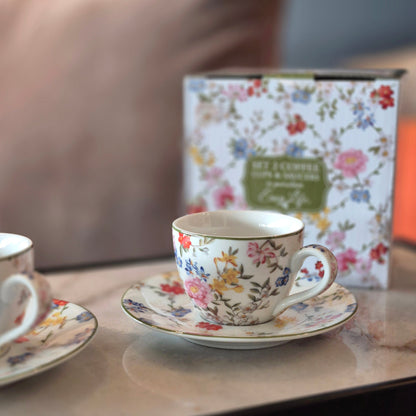 Set Garden Dreams – 2 Tazas de Porcelana Italiana