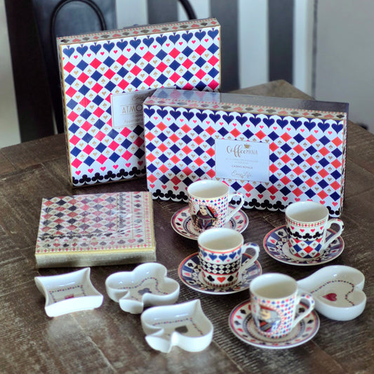 Set Bridge Royale – Tazas + Pocillos + Servilletas de Diseño Italiano