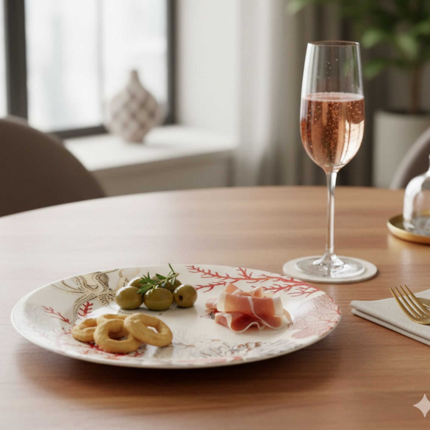 Plato Postre Coral Reef