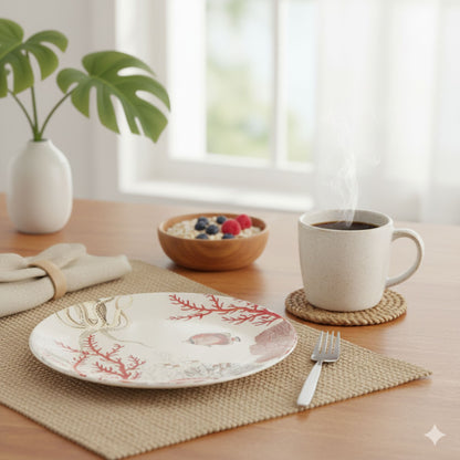 Plato Postre Coral Reef