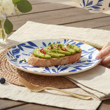 Plato Postre Elegance Flower