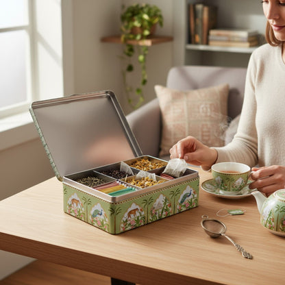 Caja Té Paradis Sauvage Verde Agua