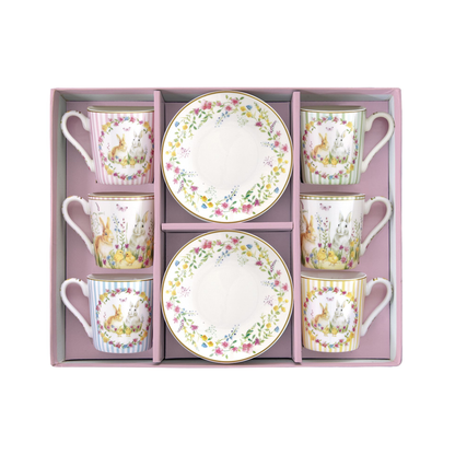 Set Easter - 6 Tazas de Porcelana Italiana