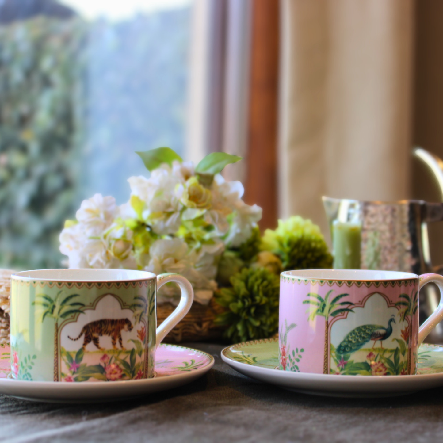Set Paradis Sauvage – 2 Tazas de Porcelana Italiana