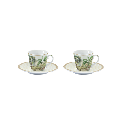 Set Ceylon  – 2 Tazas Porcelana Italiana