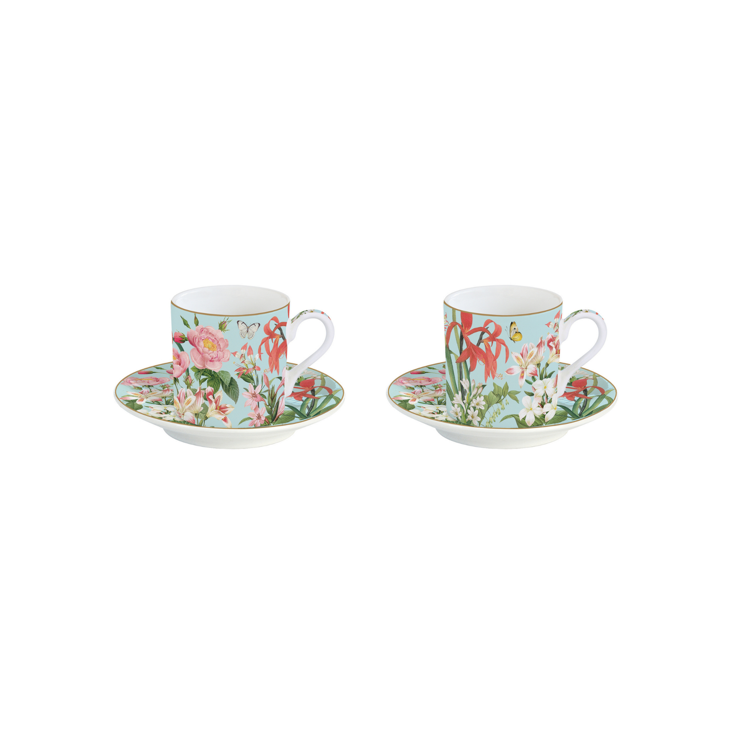 Set Botanic Garden  – 2 Tazas Porcelana Italiana