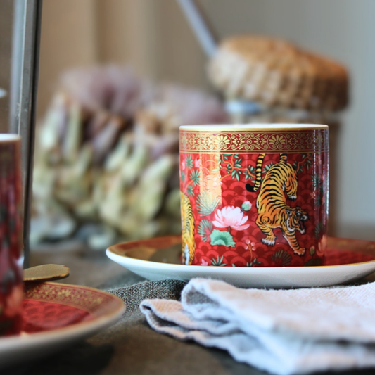 Set Bengala – 2 Tazas de Porcelana Italiana