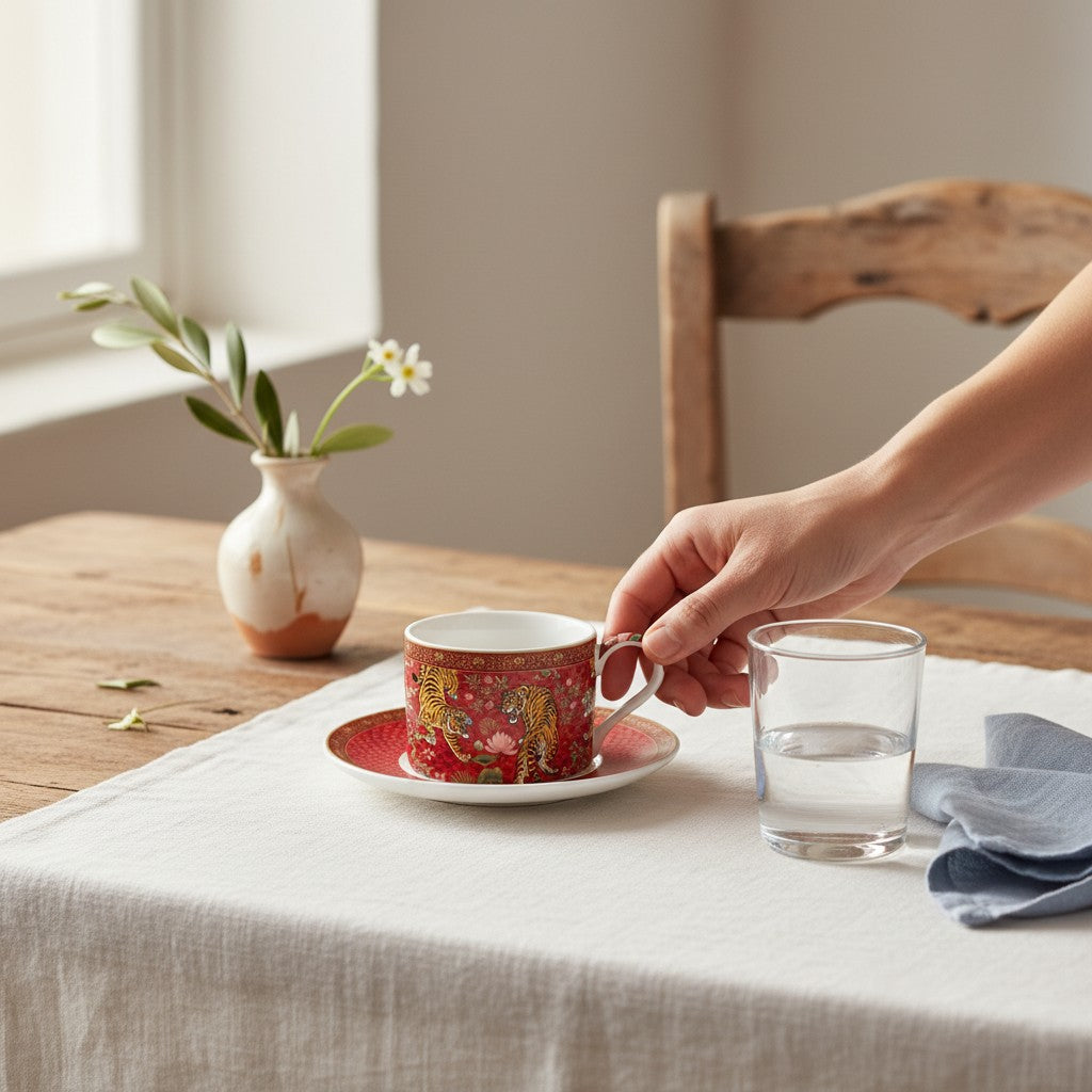 Set Bengala – 1 Taza de Té Porcelana Italiana