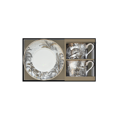 Set Retro Jungle - 2 Tazas de Porcelana Italiana
