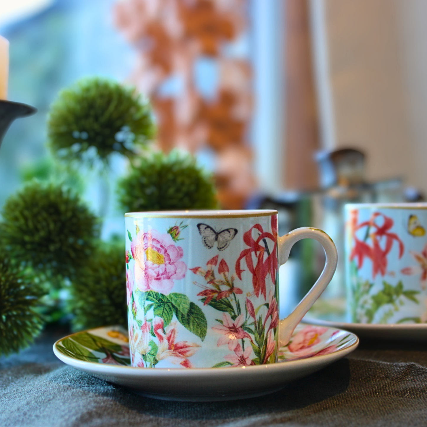 Set Botanic Garden  – 2 Tazas Porcelana Italiana