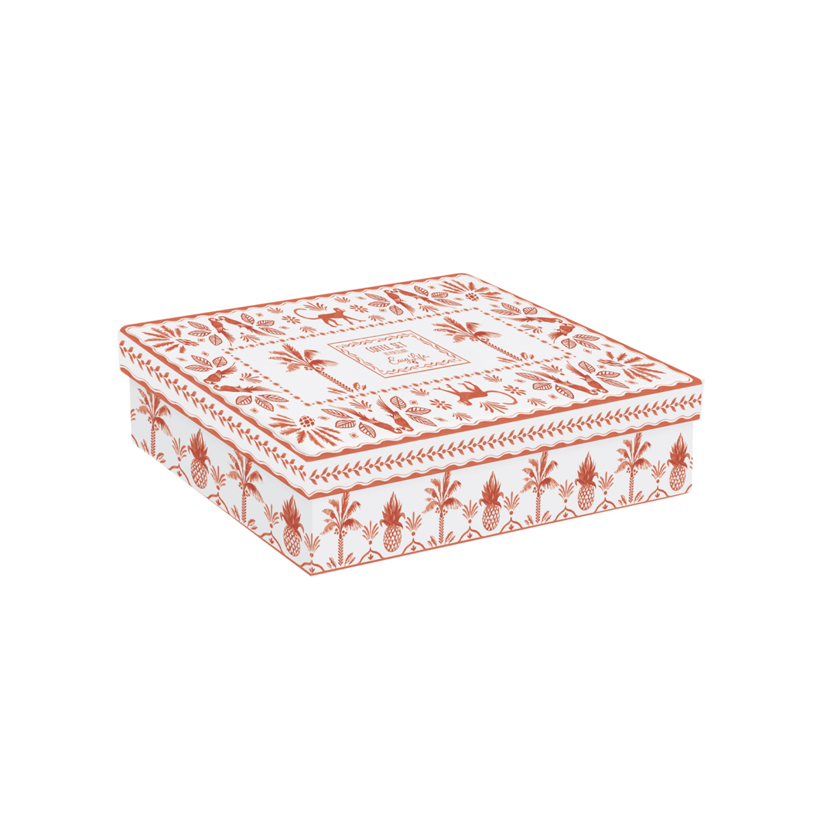 Caja de regalo cerrada del set de tazas Exotic Vibes tangerine