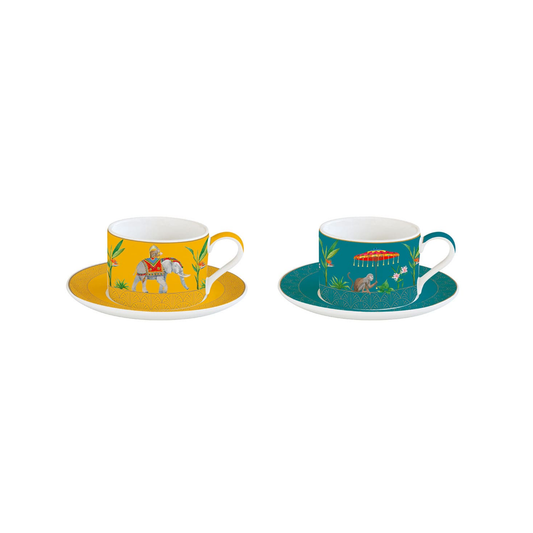 Set Marajah - 2 Tazas de Porcelana Italiana