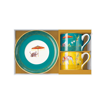 Set Marajah - 2 Tazas de Porcelana Italiana