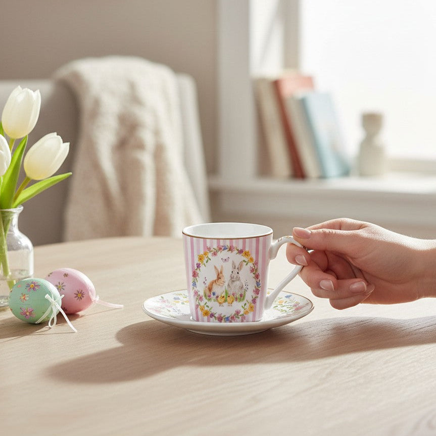 Set Easter - 6 Tazas de Porcelana Italiana